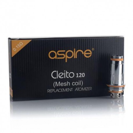 Aspire Cleito Pro 120 Mesh Replacement Coils 0.15 ohms 5pc